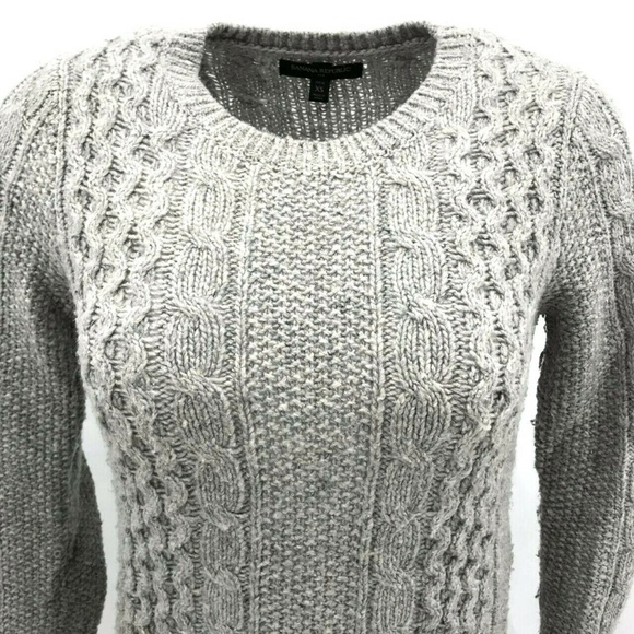 Banana Republic Textured Knit Sweater Sz XS Gray - Picture 2 of 8